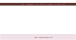 Desktop Screenshot of dravivianagarcia.com